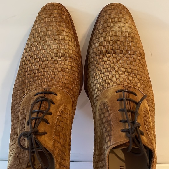 Magnanni Shoes Magnanni High Quality Basket Woven Suede Oxfords New